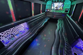 Fishers Limo Bus Interior