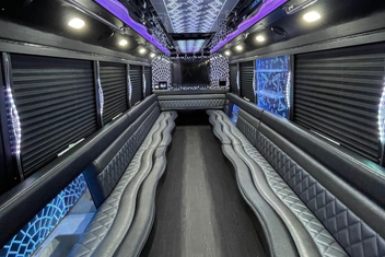 Fishers Party Bus Interior