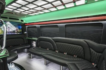 Fishers Sprinter Party Bus Interior